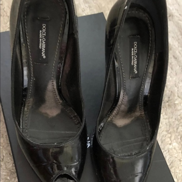 $900 Dolce Gabbana Authentic Leather heels size 35 usa 5 - Picture 5 of 11